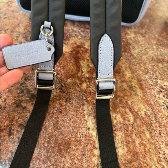 Coach Court Backpack. Front zip pocket, two side pockets, zip-top closure. - Picture 7 of 11